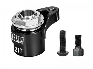 GPM MAKM020TSH 7075 ALLOY  21T SERVO SAVER For ARRMA 1/16 MINI KRATON 3S / MOJAVE GRANITE TYPHON QUAKE GORGON Grom / LOSI 1/12 NASCAR ASPHALT LATE CAR - BLACK - MAKM021TSH-BK