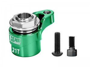 GPM MAKM020TSH 7075 ALLOY  21T SERVO SAVER For ARRMA 1/16 MINI KRATON 3S / MOJAVE GRANITE TYPHON QUAKE GORGON Grom / LOSI 1/12 NASCAR ASPHALT LATE CAR - GREEN - MAKM021TSH-G