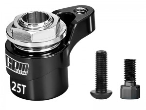 GPM MAKM025TSH 7075 ALLOY  25T SERVO SAVER For ARRMA 1/16 MINI KRATON 3S / MOJAVE GRANITE TYPHON QUAKE GORGON Grom / LOSI 1/12 NASCAR ASPHALT LATE CAR - BLACK - MAKM025TSH-BK