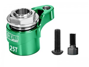 GPM MAKM025TSH 7075 ALLOY  25T SERVO SAVER For ARRMA 1/16 MINI KRATON 3S / MOJAVE GRANITE TYPHON QUAKE GORGON Grom / LOSI 1/12 NASCAR ASPHALT LATE CAR - GREEN - MAKM025TSH-G