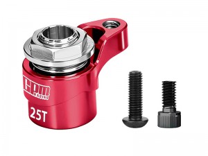 GPM MAKM025TSH 7075 ALLOY  25T SERVO SAVER For ARRMA 1/16 MINI KRATON 3S / MOJAVE GRANITE TYPHON QUAKE GORGON Grom / LOSI 1/12 NASCAR ASPHALT LATE CAR - RED - MAKM025TSH-R