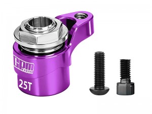 GPM MAKM025TSH 7075 ALLOY  25T SERVO SAVER For ARRMA 1/16 MINI KRATON 3S / MOJAVE GRANITE TYPHON QUAKE GORGON Grom / LOSI 1/12 NASCAR ASPHALT LATE CAR - PURPLE - MAKM025TSH-P