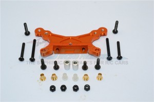 ALUMINIUM FRONT DAMPER MOUNT  TAMIYA M1025 HUMMER - HM1028-OR