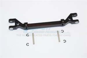 ALLOY FRONT AXLE WITH PINS & E-CLIPS & COLLARS  FOR TAMIYA TRACTOR TRUCK - TRU019-BK