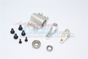 GPM TRU048SC ALLOY STEERING ASSEMBLY FOR TAMIYA TRACTOR TRUCK - Silver - TRU048SC-S