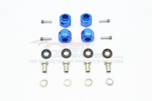 GPM TRX4010/9MM ALUMINUM HEX ADAPTERS 9MM THICK 1/10 TRX4 DEFENDER TRAIL CRAWLER - Blue - TRX4010/9MM-B