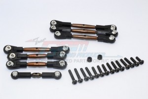 GPM TT2B160P SPRING STEEL TURNBUCKLE WITH PLASTIC  ENDS TAMIYA TT-02B Buggy - TT2B160P-OC-BEBK