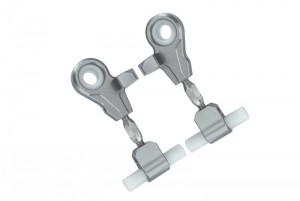 GPM TT2054 ALLOY FRONT ADJUSTABLE UPPER ARM TAMIYA TT-02 - Silver - TT2054-S