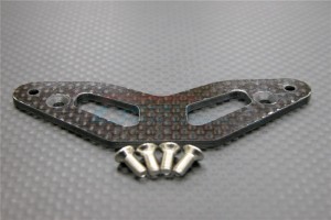 GRAPHITE THICK 2.5MM UPPER BUMPER TAMIYA TT-01 - Black - GTT220-BK