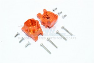 GPM TRX4013C ALUMINUM REAR GEAR BOX MOUNTS  1/10 TRX4 DEFENDER TRAIL CRAWLER - Orange - TRX4013C-OR