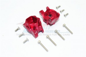 GPM TRX4013C ALUMINUM REAR GEAR BOX MOUNTS  1/10 TRX4 DEFENDER TRAIL CRAWLER - Red - TRX4013C-R