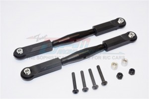 GPM YTL054P ALUMINIUM FRONT UPPER TIE ROD WITH  PLASTIC ENDS 1/8 RC AXIAL YETI XL MONSTER - YTL054P-BK-BEBK