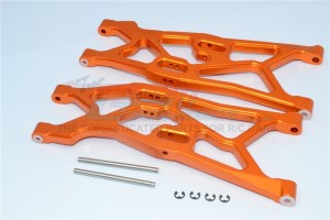 GPM YTL055 ALUMINIUM FRONT LOWER SUSPENSION ARM 1/8 RC AXIAL YETI XL MONSTER - Orange - YTL055-OR