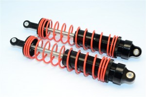 ALUMINIUM FRONT/REAR ADJUSTABLE DAMPER  (150MM) WITH 6MM STEEL SHAFTAXIAL YETI XL MONSTER - Black - YTL150F/R-BK-OR