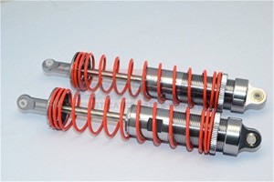 ALUMINIUM FRONT/REAR ADJUSTABLE DAMPER  (150MM) WITH 6MM STEEL SHAFTAXIAL YETI XL MONSTER - YTL150F/R-GS-OR