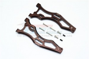 GPM MAK055 ALUMINUM FRONT LOWER ARMS  ARRMA 1/8 KRATON / OUTCAST / NOTORIOUS 6S BLX - Brown - MAK055-BR