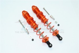 ALUMINUM REAR ADJUSTABLE DAMPERS 135MM  ARRMA 1/8 KRATON 6S - Orange - MAK135R-OR-OR-BEBK