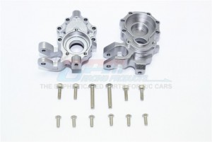 GPM TRX4021B ALUMINUM FRONT KNUCKLE ARMS 1/10 TRX4 DEFENDER TRAIL CRAWLER - Gun silver - TRX4021B-GS