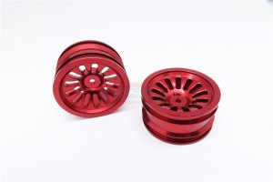 ALUMINIUM FRONT/REAR 13 POLES RIMS VATERRA K5 BLAZER ASCENDER - Red - K5132F/R-R