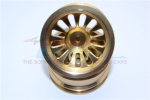 ALUMINIUM FRONT/REAR 13 POLES RIMS  WITH SILVER LINING VATERRA K5 BLAZER ASCENDER - K5133F/R-TIT