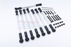 ALUMINIUM FRONT+REAR ANTI-THREAD TIE ROD  FOR 308MM WHEELBASE VATERRA K5 BLAZER ASCENDER - K5160/308-S-BEBK