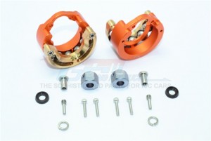 GPM TRX4023B ALUMINUM PENDULUM WHEEL KNUCKLE AXLE WEIGHT WITH BRASS LID  9MM HEX ADAPTER 1/10 TRX4 DEFENDER TRAIL CRAWLER - Orange - TRX4023B-OR
