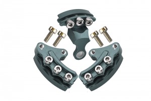 GPM KM007 ALUMINIUM BRAKE ROTOR MOUNT 1/8 RC KYOSHO MOTORCYCLE BIKE - Gun silver - KM007-GS