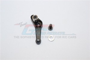 GPM KM025TM ALUMINIUM SERVO ARM 25T (C8)  KYOSHO MOTORCYCLE - Black - KM025TM-BK