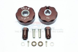 ALUMINUM PENDULUM WHEEL KNUCKLE AXLE WEIGHT + 21MM HEX ADAPTER 1/10 TRX4 DEFENDER TRAIL CRAWLER - Brown - TRX4023E-BR