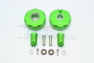 ALUMINUM PENDULUM WHEEL KNUCKLE AXLE WEIGHT + 21MM HEX ADAPTER 1/10 TRX4 DEFENDER TRAIL CRAWLER - Green - TRX4023E-G