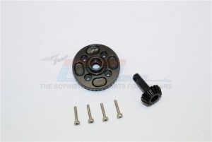 STEEL #45 DIFF BEVEL GEAR WITH DIFF CUP SHAFT & PINION GEAR THUNDER TIGER KAISER XS - KXS1200S-BK