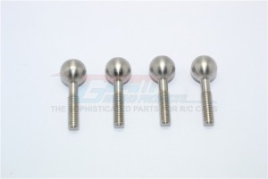 STAINLESS STEEL PILLOW BALL FOR FRONT KNUCKLE ARMS THUNDER TIGER TRUCK MT4-G5 6406F - KG007SF-OC