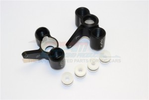 GPM KG021 ALUMINUM FRONT KNUCKLE ARM WITH DELRIN COLLARS THUNDER TIGER TRUCK MT4-G5 6406F - KG021-BK