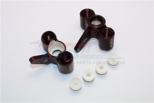 GPM KG021 ALUMINUM FRONT KNUCKLE ARM WITH DELRIN COLLARS THUNDER TIGER TRUCK MT4-G5 6406F - KG021-BR