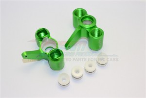 GPM KG021 ALUMINUM FRONT KNUCKLE ARM WITH DELRIN COLLARS THUNDER TIGER TRUCK MT4-G5 6406F - Green - KG021-G