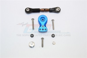 ALUMINIUM HI-TORQUE SERVO SAVER 25T WITH SPRING STEEL TIE ROD THUNDER TIGER TRUCK MT4-G5 6406F - KG025STM-B