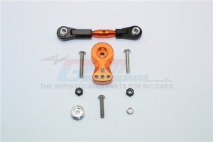 ALUMINIUM HI-TORQUE SERVO SAVER 25T WITH SPRING STEEL TIE ROD THUNDER TIGER TRUCK MT4-G5 6406F - KG025TM-OR