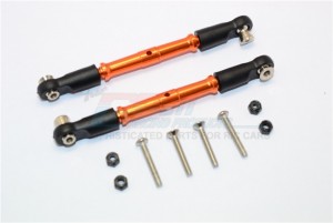 ALUMINUM FRONT TURNBUCKLES THUNDER TIGER TRUCK MT4-G5 6406F - KG049-OR-BEBK