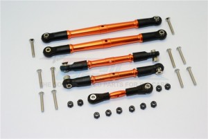 ALUMINIUM TIE RODS SET THUNDER TIGER TRUCK MT4-G5 6406F - Orange - KG160-OR-BEBK