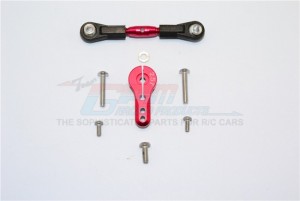 ALUMINIUM ADJUSTABLE SERVO ROD & 25T SERVO HORN THUNDER TIGER TRUCK MT4-G5 6406F - KG161025TA-R