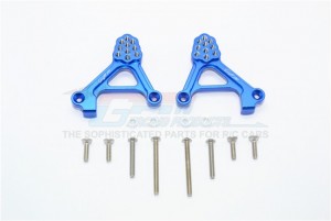 ALUMINUM ADJUSTABLE REAR DAMPER MOUNT 1/10 TRX4 DEFENDER TRAIL CRAWLER - Blue - TRX4030-B