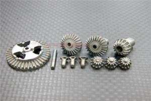 HARD STEEL GEAR SET FOR FRONT/REAR 
DIFFERENTIAL ASSEMBLY  KYOSHO MINI INFERNO - SMIF1202-S