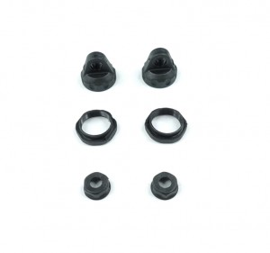 3RACING CAC-141 Damper Cap For 3racing Cactus Buggy - Black - CAC-141