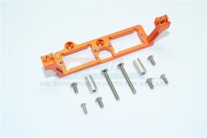 GPM TRX4034FR ALUMINUM F&R GEAR BOX 2-SPEED DIFF LOCK SERVO MOUNT 1/10 TRX4 DEFENDER TRAIL CRAWLER - Orange - TRX4034FR-OR