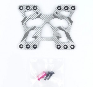 3RACING SAK-D4822 Carbon Rear Battery Mounting Plate For 1/10 RC SAKURA D4 AWD RWD DRIFT CAR - SAK-D4822