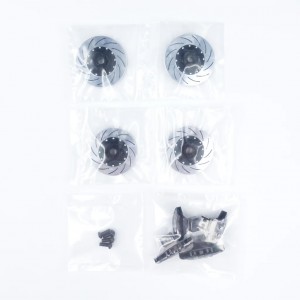 3RACING SAK-D4842 Caliper & Brake Disc Set For 1/10 RC SAKURA D4 AWD RWD DRIFT CAR - SAK-D4842/TI