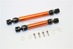 ALUMINUM & STEEL FRONT/REAR CVD MAIN SHAFTS 1/10 TRX4 DEFENDER TRAIL CRAWLER - TRX4037SA-OR