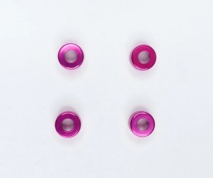 3RACING SAK-D124/PK Oil Shock Bottom Cap (4pcs) For Sakura D3 - SAK-D124/PK