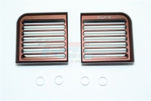 GPM TRX4050FA HEADLIGHT ASSEMBLY ROUNDED BRUSH GUARD ALUMINUM 1/10 TRX4 DEFENDER TRAIL CRAWLER - Brown - TRX4050FA-BR