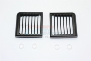 GPM TRX4050FB HEADLIGHT ASSEMBLY VERTICAL BRUSH GUARD ALUMINUM 1/10 TRX4 DEFENDER TRAIL CRAWLER - TRX4050FB-BK